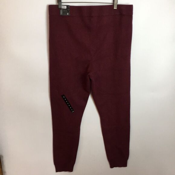 NWT Torrid Full Length Signature Waist Sweater Maroon Leggings Joggers Sz 3 - Picture 6 of 16